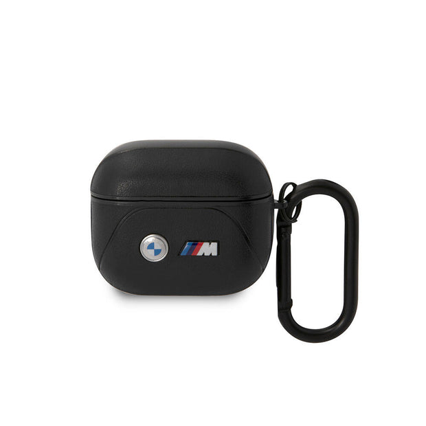 BMW AirPods 3. Nesil Tricolor Şeritli Deri Kılıf – Fotoğraf 1