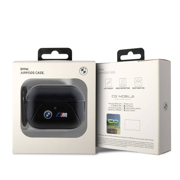 BMW AirPods Tricolor Şeritli Deri Kılıf – Fotoğraf 2
