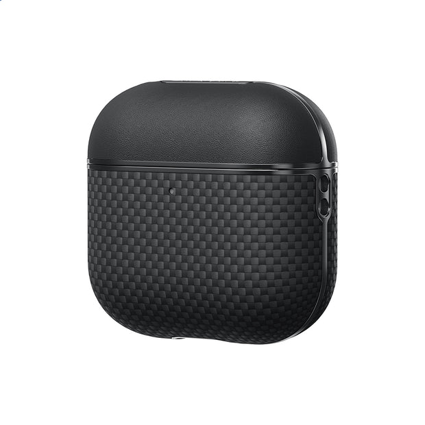 Pitaka AirPods Pro 2 Black-Gray Twill 1500D Aramid Fiber MagSafe Uyumlu Kılıf – Fotoğraf 1