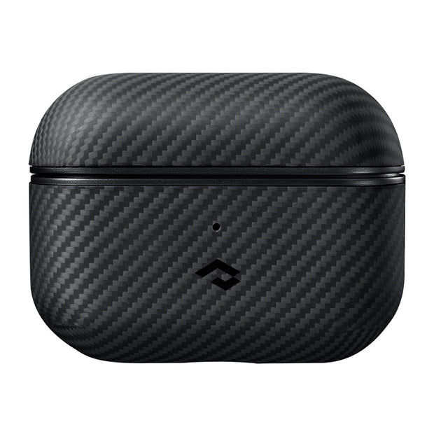 Pitaka AirPods Pro 2 Classic Black-Gray Twill 600D Aramid Fiber MagSafe Uyumlu Kılıf – Fotoğraf 2