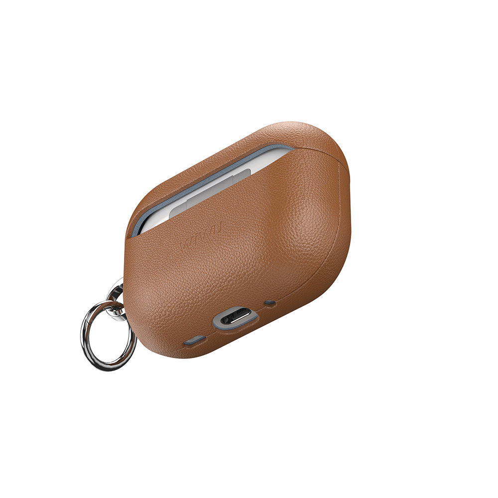 HC-201 Parmak İzi Bırakmayan Deri AirPods Pro 3 Kılıf – Fotoğraf 4