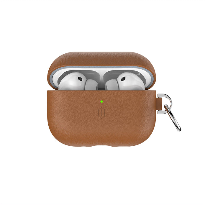 HC-201 Parmak İzi Bırakmayan Deri AirPods Pro 3 Kılıf – Fotoğraf 1