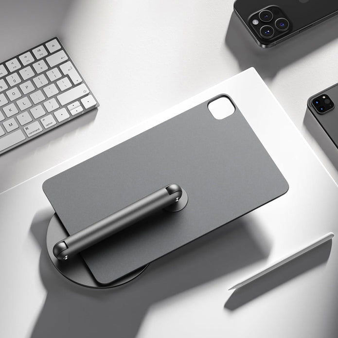 Apple iPad Pro 13 2024 360 Derece Dönebilen Magnetik Başlıklı Tablet Standı – Fotoğraf 11
