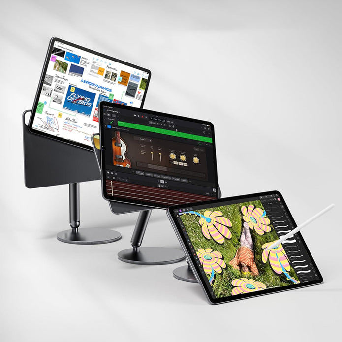 Apple iPad Pro 13 2024 360 Derece Dönebilen Magnetik Başlıklı Tablet Standı – Fotoğraf 13