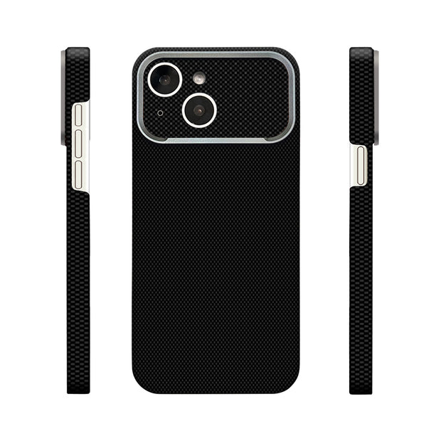 Zore Paris iPhone 13 Zerre 400D Aramid Desenli Sert PC MagSafe Uyumlu Kılıf – Fotoğraf 1