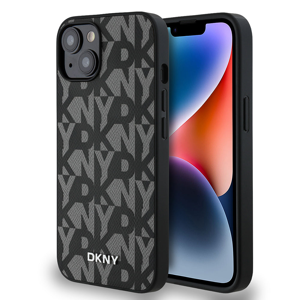 DKNY iPhone 14 Grid Pattern 3D MagSafe Uyumlu Kılıf – Fotoğraf 1