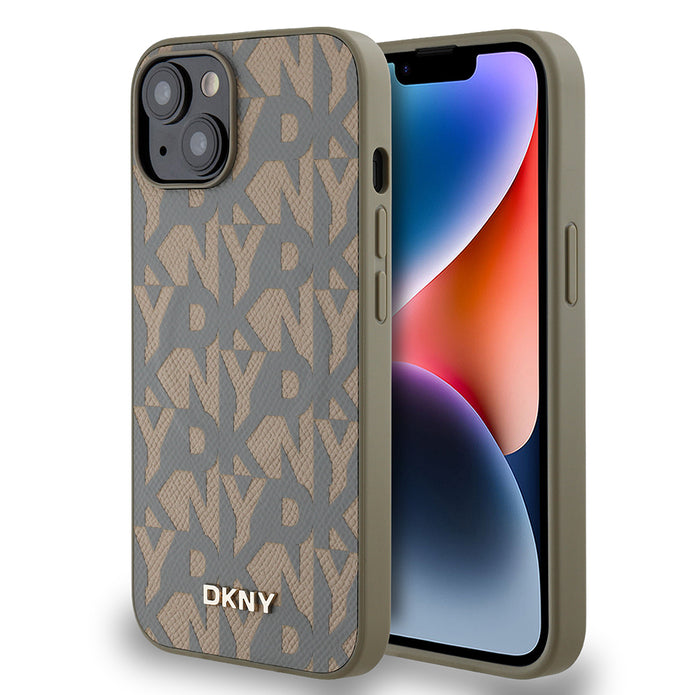 DKNY iPhone 14 Grid Pattern 3D MagSafe Uyumlu Kılıf – Fotoğraf 6