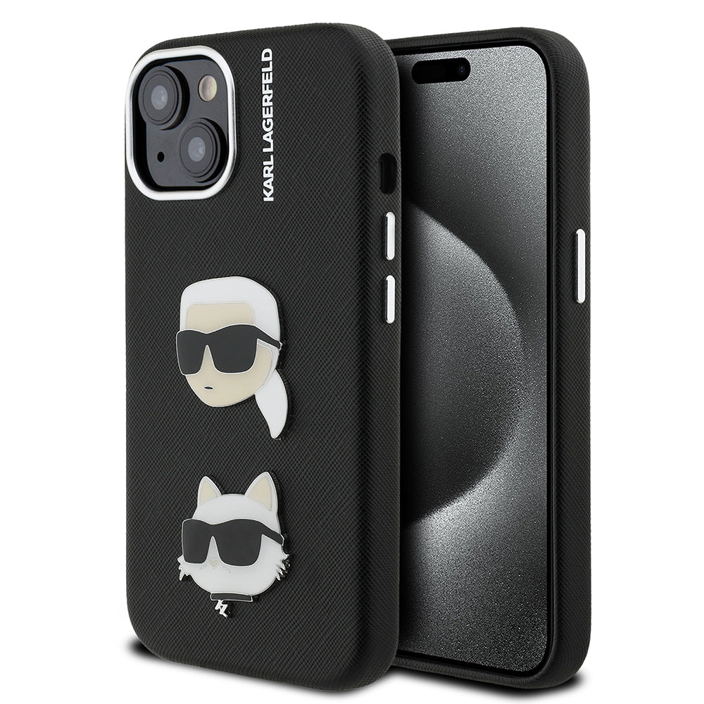 Karl Lagerfeld iPhone 14 K&C Heads Pin Kılıf