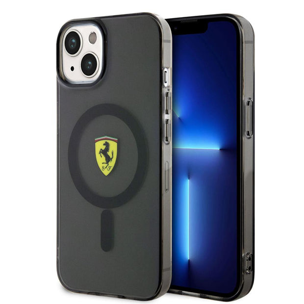 Ferrari iPhone 14 Plus Yarı Şeffaf MagSafe Uyumlu Kılıf – Fotoğraf 1