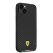 Ferrari iPhone 14 Plus İtalyan Bayraklı Karbon MagSafe Uyumlu Kılıf – Fotoğraf 4