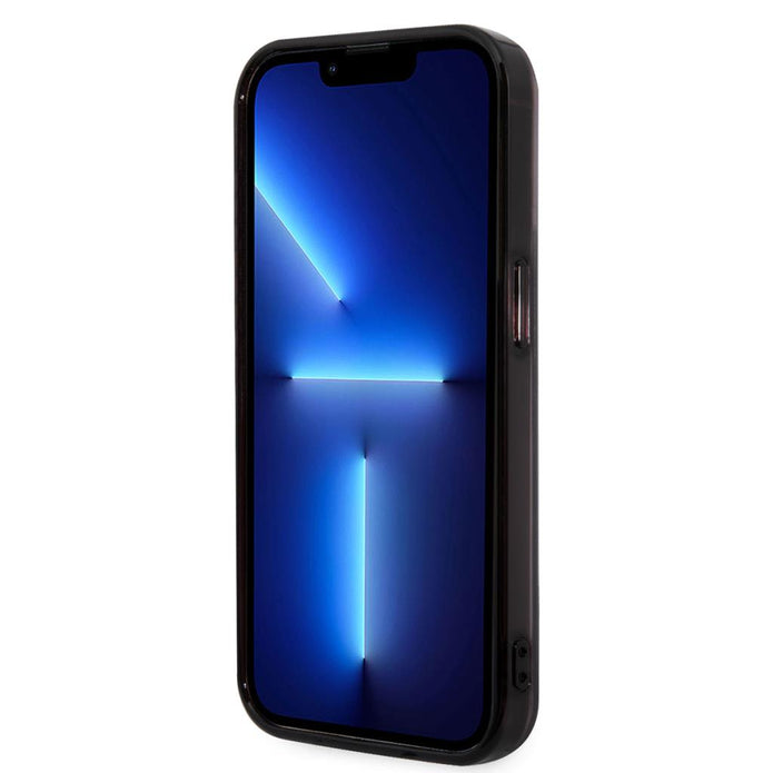 AMG iPhone 14 Pro Uyumlu Şeffaf Siyah Çerçeve Tasarımlı Kılıf – Fotoğraf 5