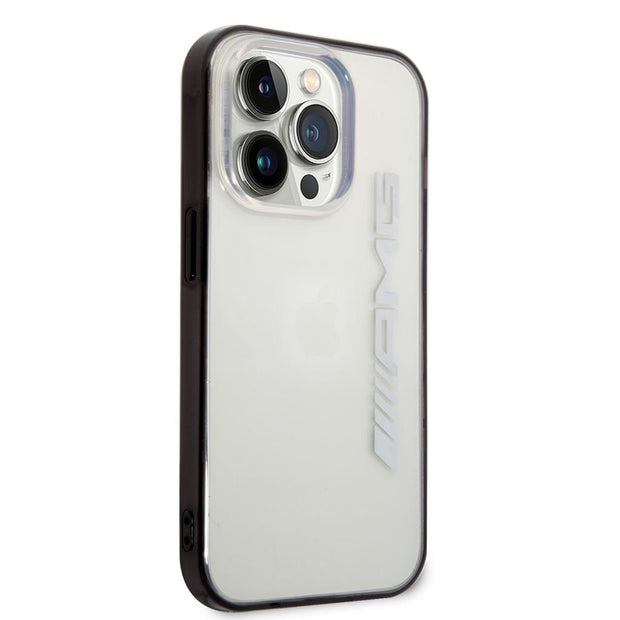 AMG iPhone 14 Pro Uyumlu Şeffaf Siyah Çerçeve Tasarımlı Kılıf – Fotoğraf 2