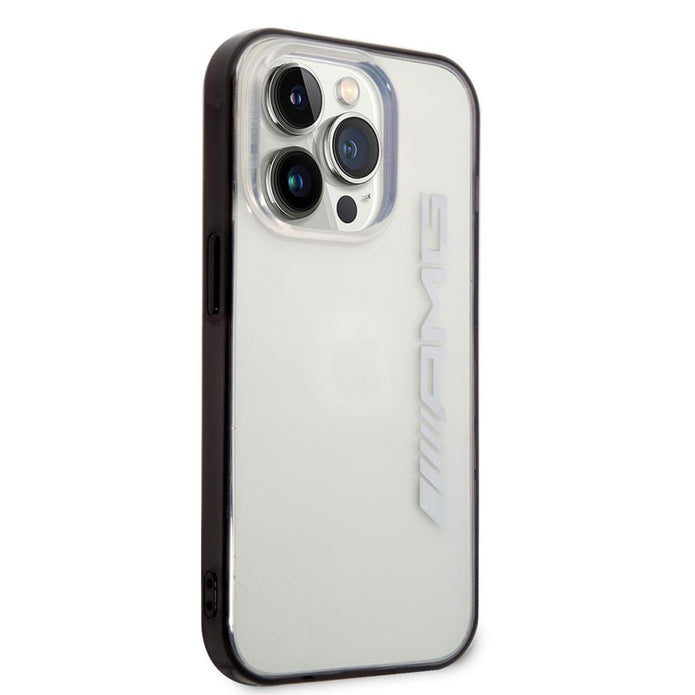 AMG iPhone 14 Pro Max Uyumlu Şeffaf Siyah Çerçeve Tasarımlı Kılıf – Fotoğraf 2
