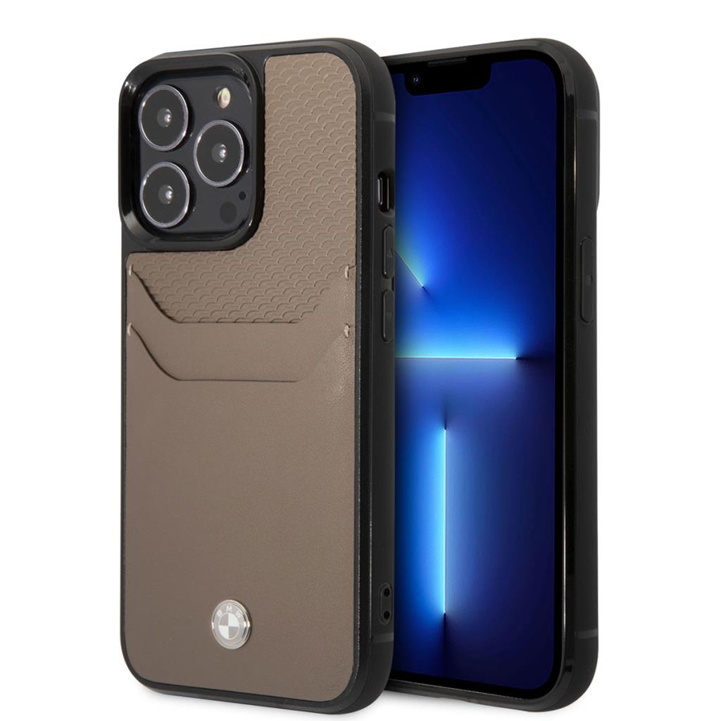 BMW iPhone 14 Pro Max Kartlıklı Deri Kılıf – Fotoğraf 1