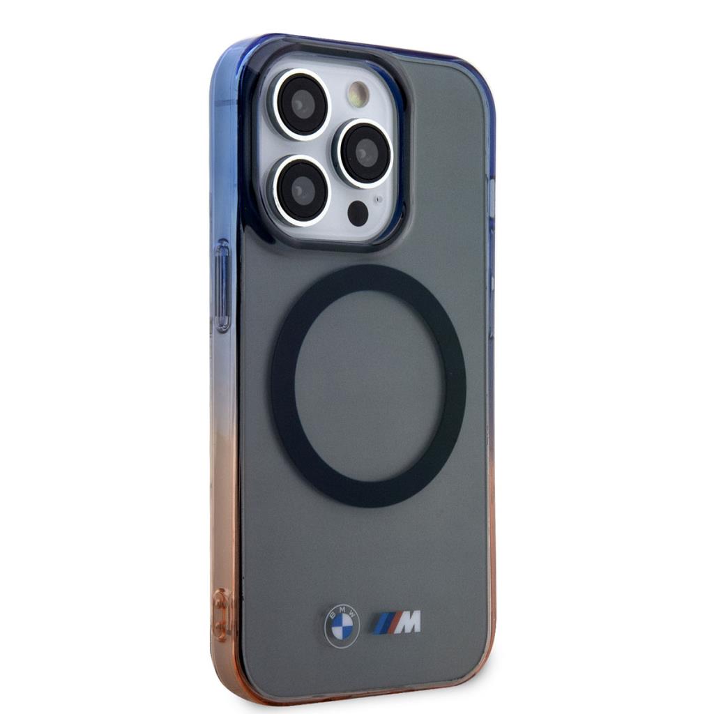 BMW iPhone 14 Pro Max Şeffaf Renk Geçişli MagSafe Uyumlu Kılıf – Fotoğraf 5