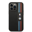 BMW iPhone 14 Pro Max Tricolor Örgü Deri Kılıf – Fotoğraf 3