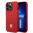 Ferrari iPhone 14 Pro Max Metal Logolu Silikon MagSafe Uyumlu Kılıf – Fotoğraf 1