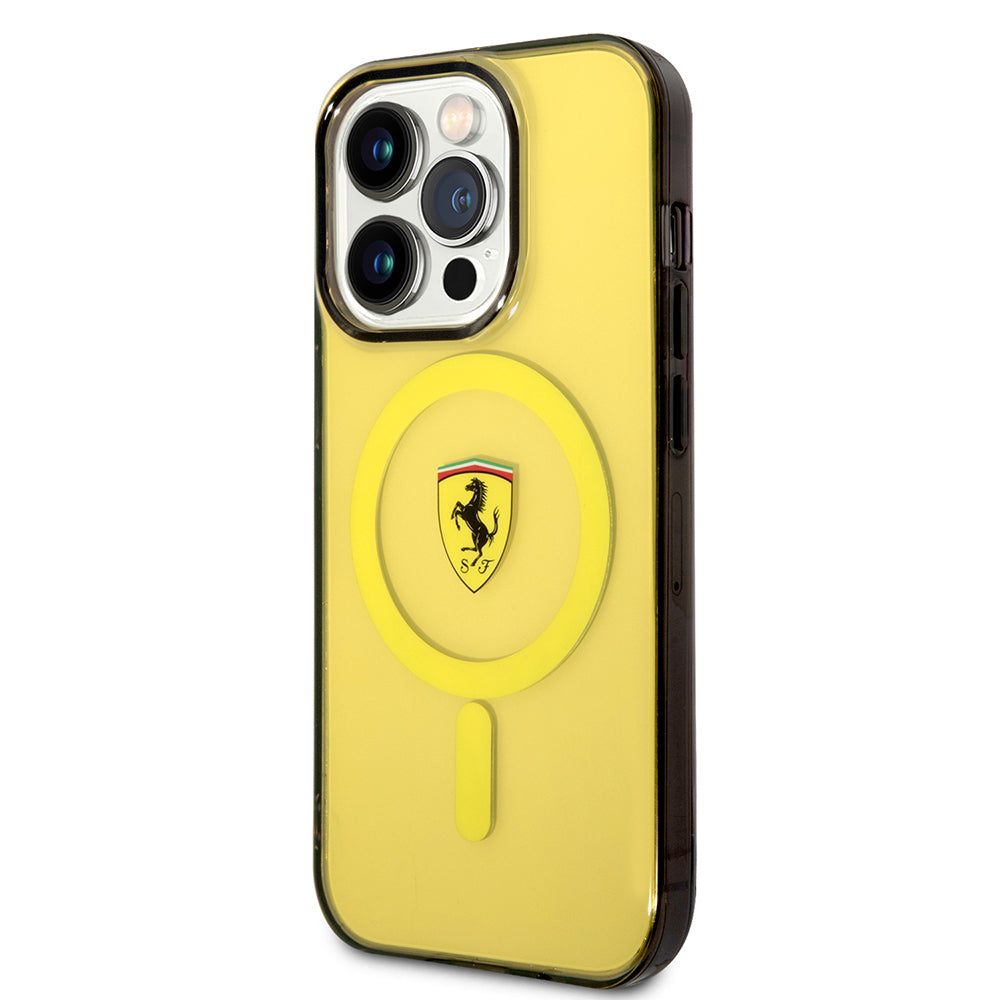 Ferrari iPhone 14 Pro Max Yarı Şeffaf MagSafe Uyumlu Kılıf – Fotoğraf 8