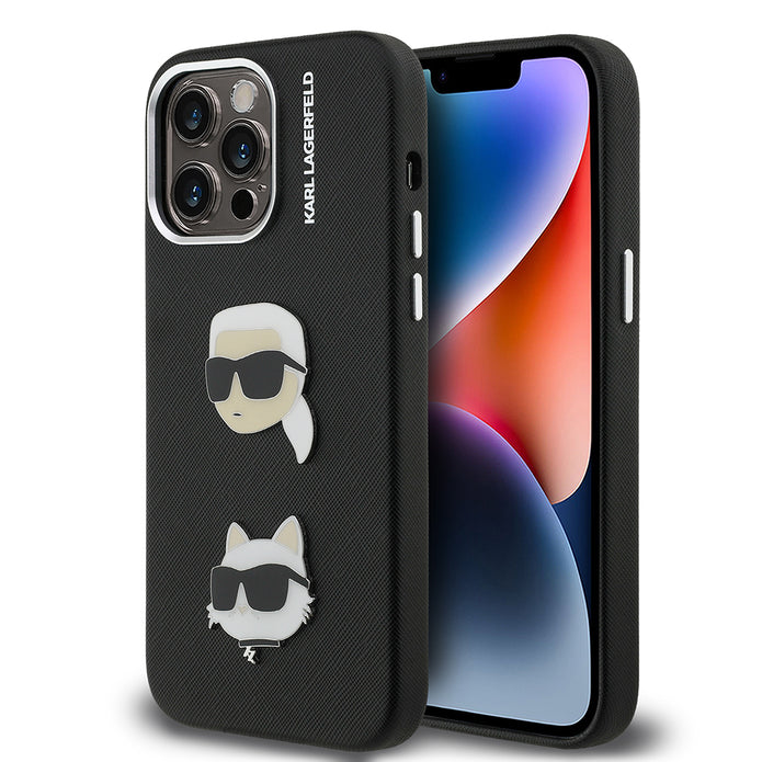 Karl Lagerfeld iPhone 14 Pro Max K&C Heads Pin Kılıf