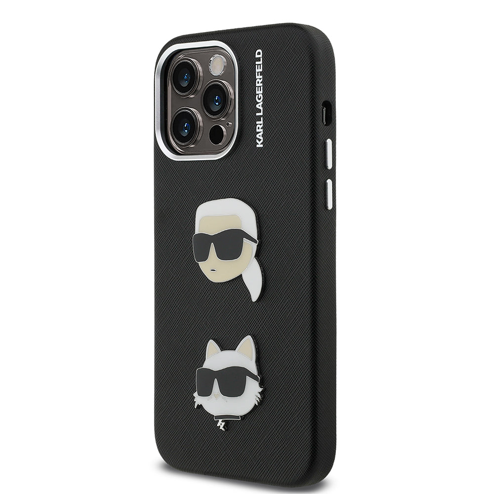Karl Lagerfeld iPhone 14 Pro Max K&C Heads Pin Kılıf