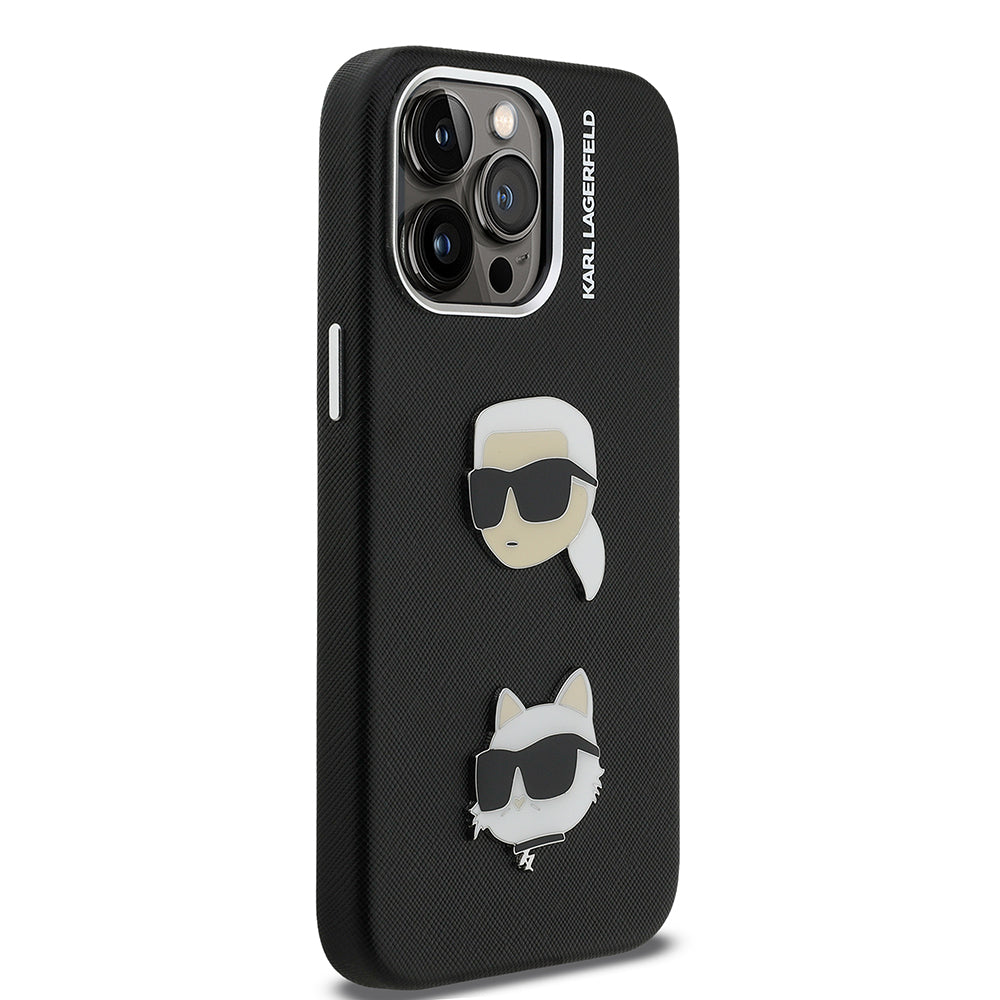 Karl Lagerfeld iPhone 14 Pro Max K&C Heads Pin Kılıf