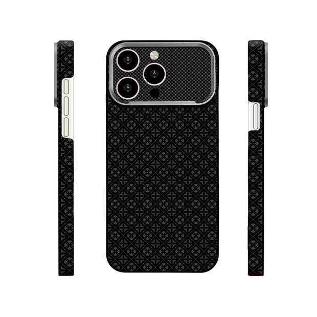 Zore Paris iPhone 14 Pro Max Velix Retro Çiçek Desenli Sert PC MagSafe Uyumlu Kılıf