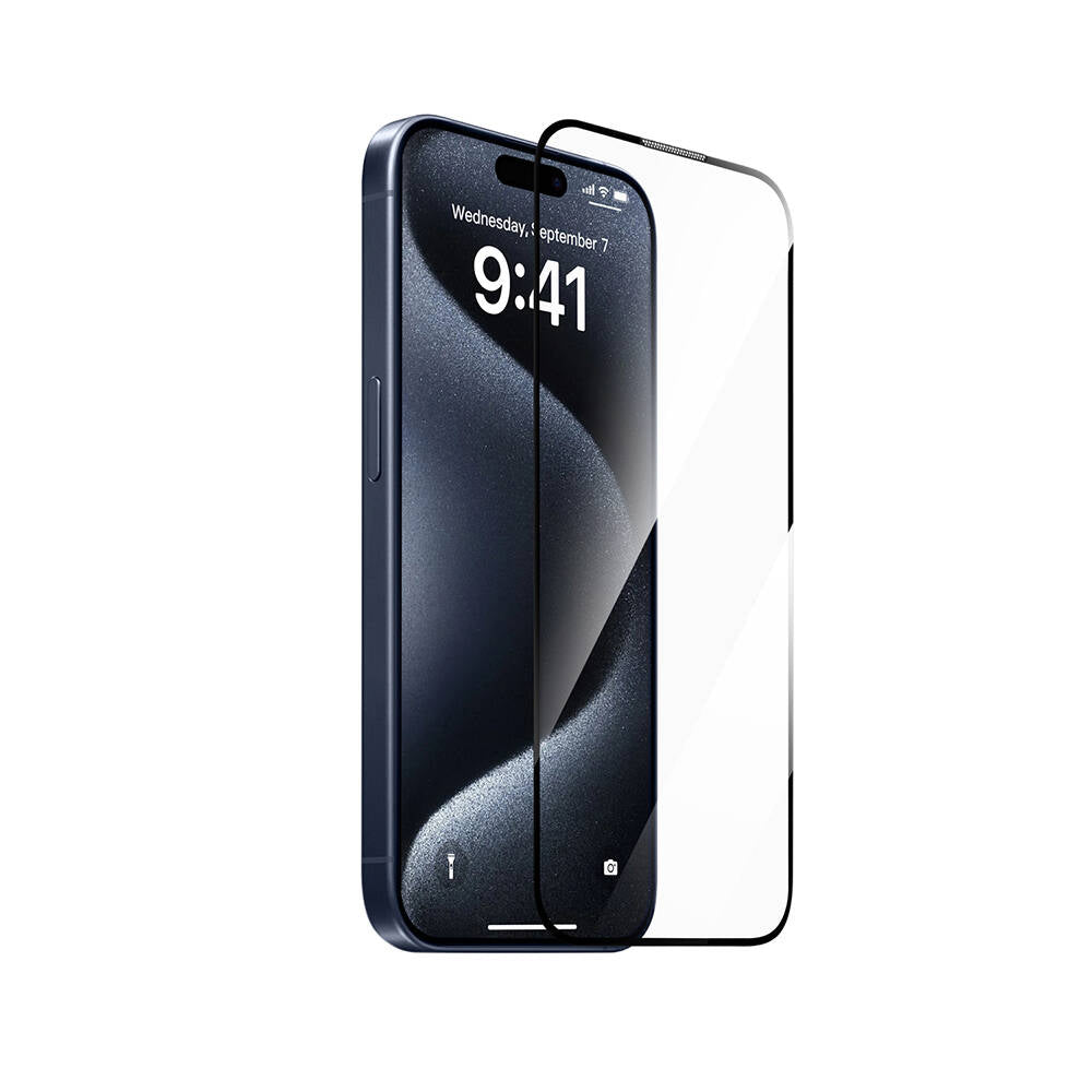 SQ-008 iPhone 14 Pro Max Oleofobik Ekran Koruyucu + Uygulama Aparatı – Fotoğraf 4