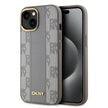 DKNY iPhone 15 Checkered Pattern 3D MagSafe Uyumlu Kılıf – Fotoğraf 1