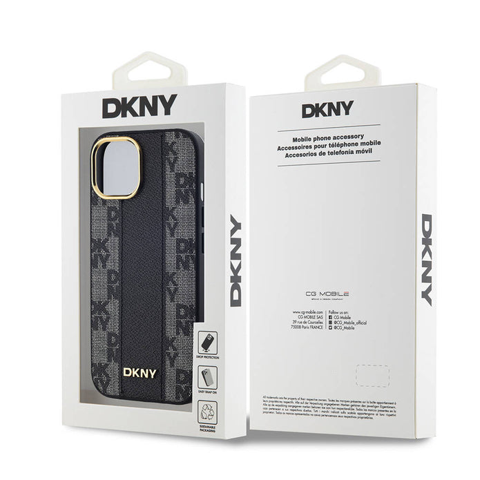DKNY iPhone 15 Checkered Pattern 3D MagSafe Uyumlu Kılıf – Fotoğraf 8