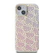 Hello Kitty iPhone 15 Renk Geçişli Elektroplating Kitty Head Kılıf – Fotoğraf 3