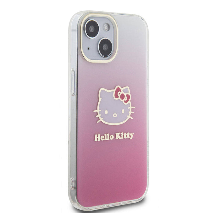 Hello Kitty iPhone 15 Elektroplating Gradyan Kılıf – Fotoğraf 4
