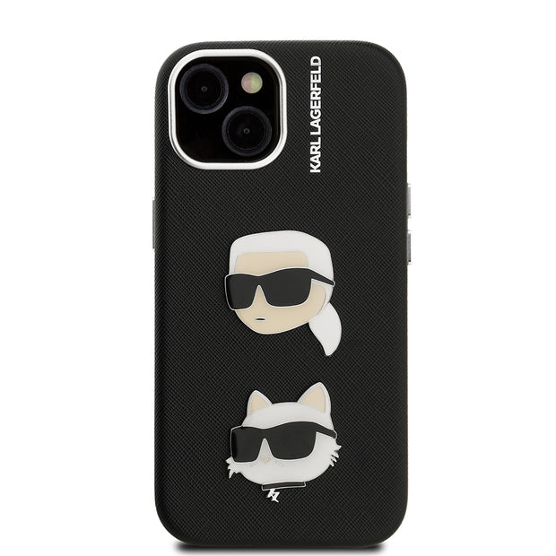 Karl Lagerfeld iPhone 15 K&C Heads Pin Kılıf – Fotoğraf 2