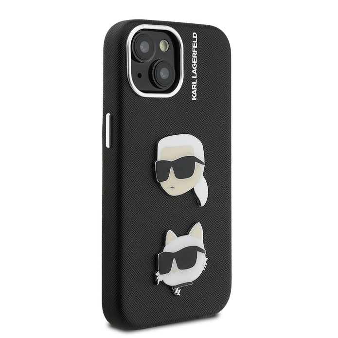 Karl Lagerfeld iPhone 15 K&C Heads Pin Kılıf