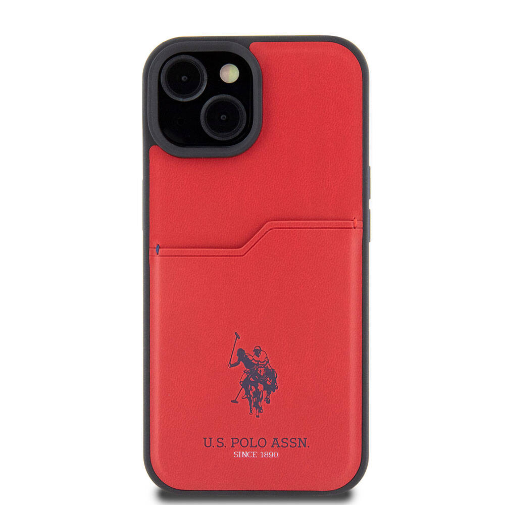 U.S. Polo Assn. iPhone 15 Logolu PU Kartlıklı Kılıf – Fotoğraf 3
