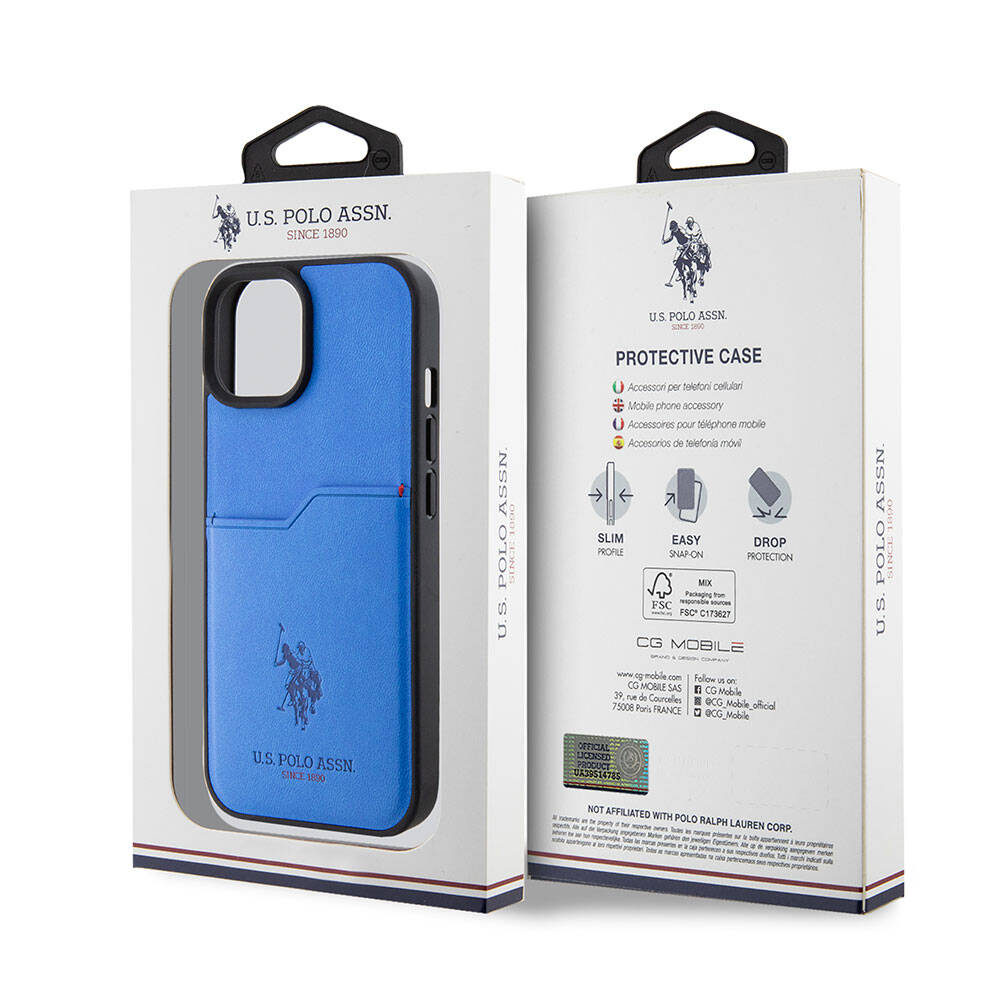 U.S. Polo Assn. iPhone 15 Logolu PU Kartlıklı Kılıf – Fotoğraf 16