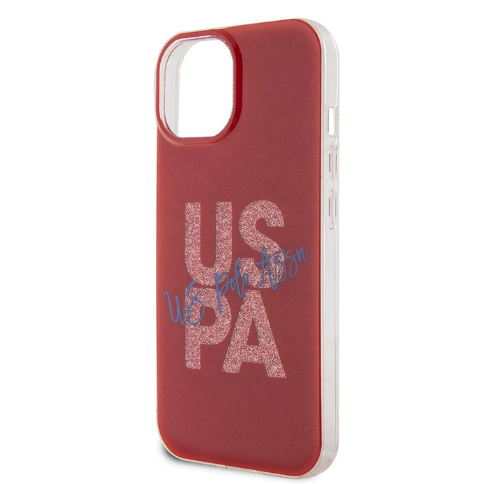 U.S. Polo Assn. iPhone 15 Simli Parlak Alfabe Kılıf – Fotoğraf 6