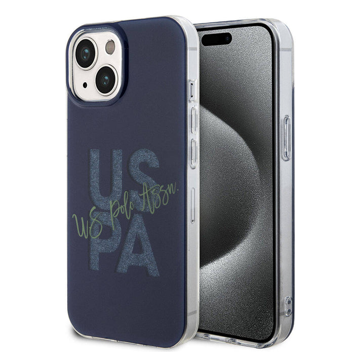 U.S. Polo Assn. iPhone 15 Simli Parlak Alfabe Kılıf