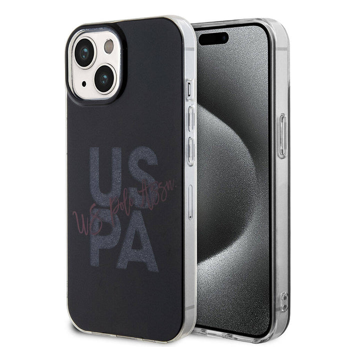 U.S. Polo Assn. iPhone 15 Simli Parlak Alfabe Kılıf
