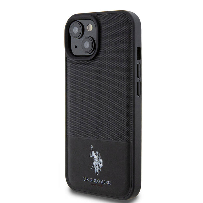 U.S. Polo Assn. iPhone 15 Örgü Desenli Suni Deri Kılıf – Fotoğraf 8