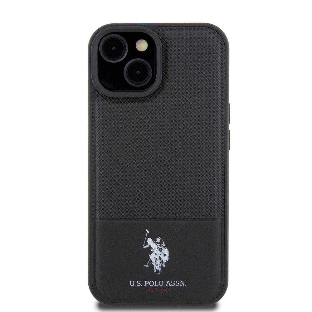 U.S. Polo Assn. iPhone 15 Örgü Desenli Suni Deri Kılıf – Fotoğraf 9