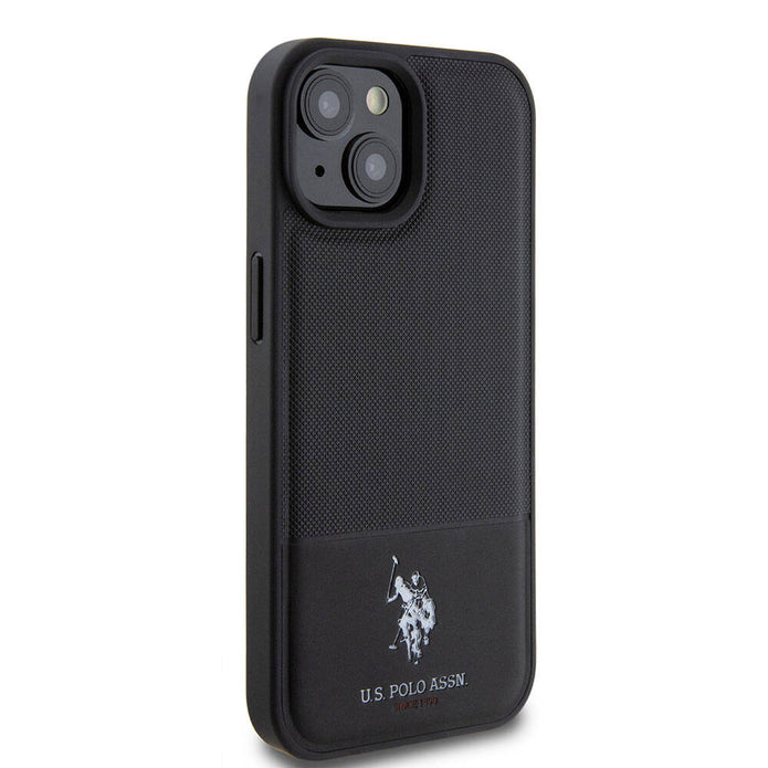 U.S. Polo Assn. iPhone 15 Örgü Desenli Suni Deri Kılıf – Fotoğraf 10