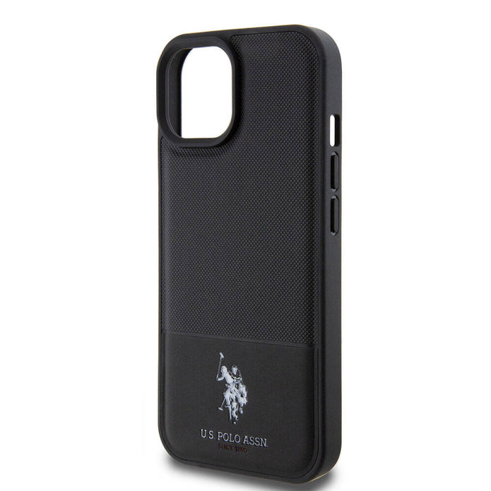 U.S. Polo Assn. iPhone 15 Örgü Desenli Suni Deri Kılıf – Fotoğraf 12
