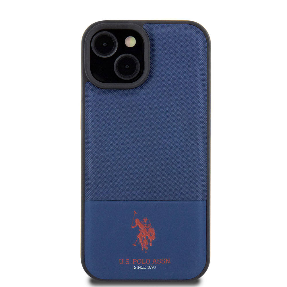 U.S. Polo Assn. iPhone 15 Örgü Desenli Suni Deri Kılıf – Fotoğraf 16