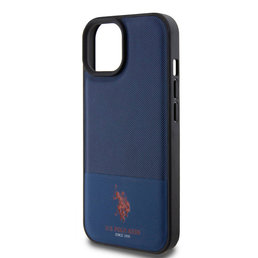 U.S. Polo Assn. iPhone 15 Örgü Desenli Suni Deri Kılıf – Fotoğraf 19