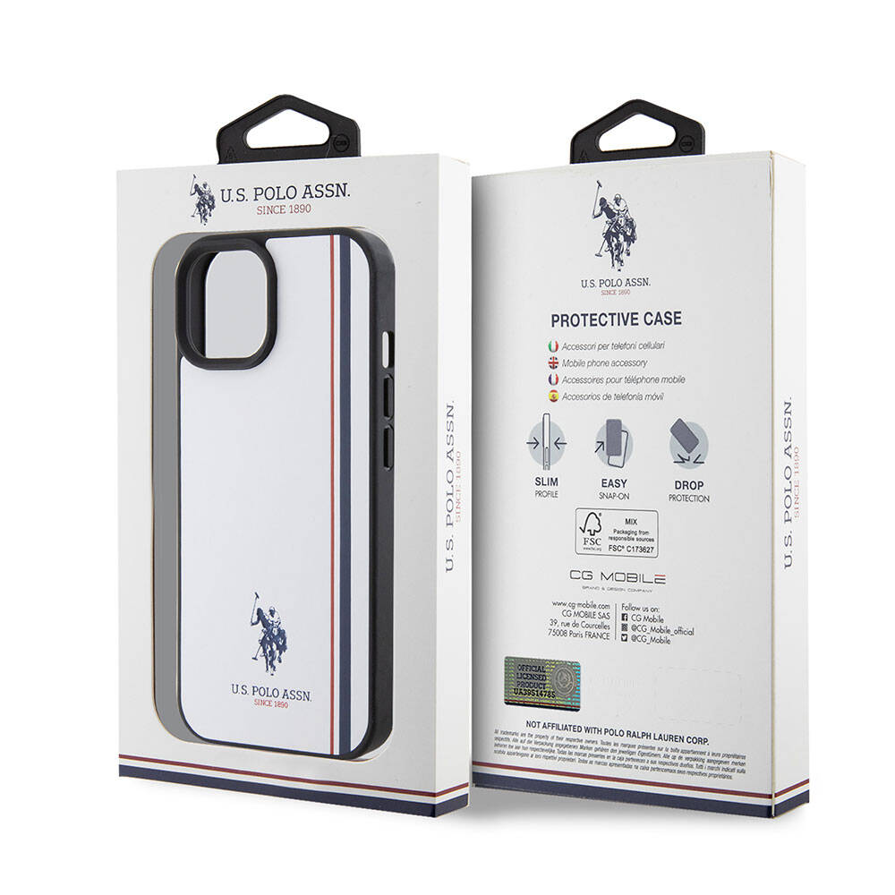 U.S. Polo Assn. iPhone 15 Üç Renk Şerit Logolu Kılıf – Fotoğraf 8