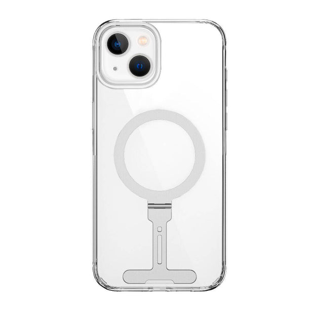 FYY-014 Magsafe Uyumlu Standlı Şeffaf iPhone 15 Kılıf – Fotoğraf 1