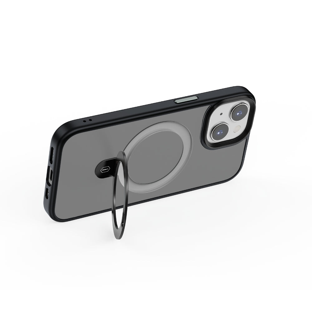 ZMM-010 Magsafe Uyumlu Mat Standlı iPhone 15 Kılıf – Fotoğraf 9