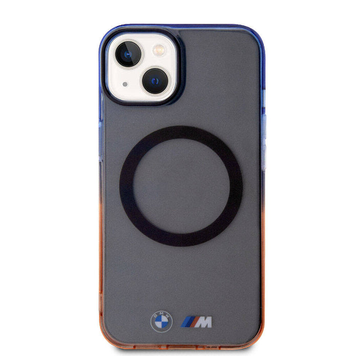 BMW iPhone 15 Plus Şeffaf Renkli Çerçeveli MagSafe Uyumlu Kılıf – Fotoğraf 3