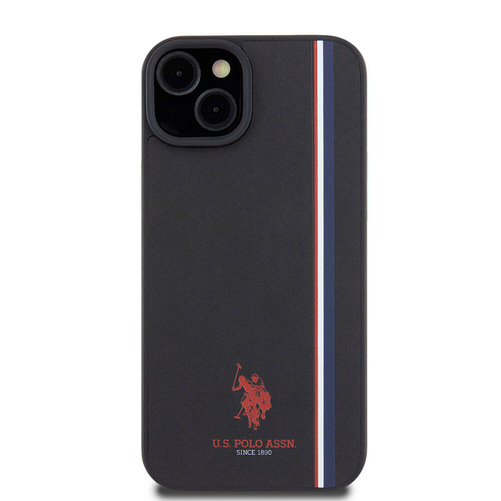 U.S. Polo Assn. iPhone 15 Plus Üç Renk Şerit Logolu Kılıf – Fotoğraf 3