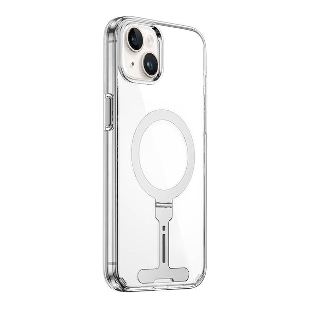 FYY-014 Magsafe Uyumlu Standlı Şeffaf iPhone 15 Plus Kılıf – Fotoğraf 2
